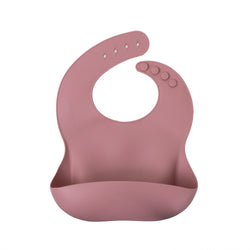 Baveta din silicon pentru masa bebelusului, pink -Diversificare-  LE PETIT BUBU