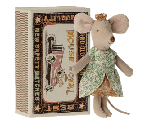 Jucarie textila- Soricel Maileg -Princess Mouse in the box