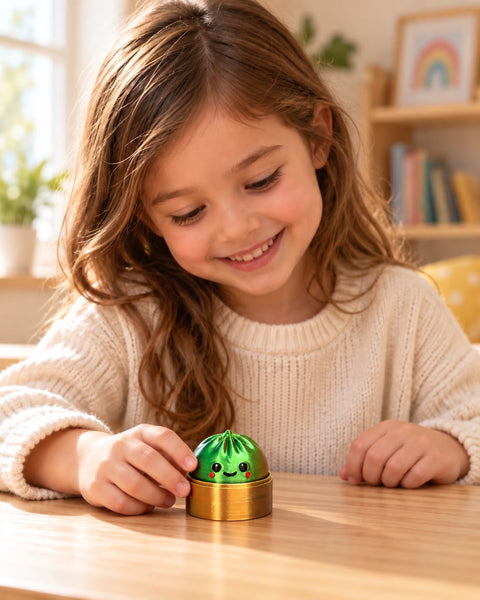 Jucarie 3D Mochi Dumpling Clicker - cameleon