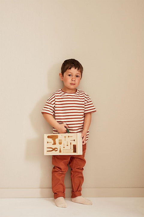 Jucarie din lemn pentru copii-  Set cu Bormasina  - Kid's Concept