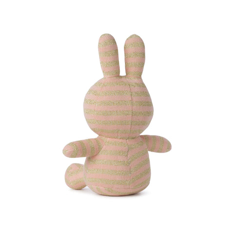 Jucarie de plus  pentru copii-MIFFY - bumbac organic- Stripe Pink 23 CM