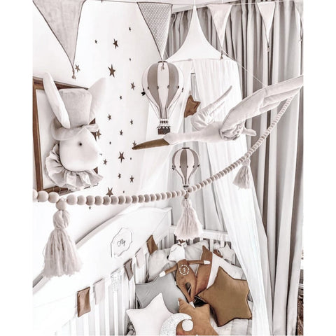 Balon decorativ  pentru camera copilului Vanilla - Grey - 50 cm
