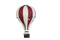 Balon decorativ White- Red - 33 cm
