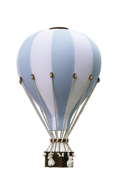 Balon decorativpentru camera copilului - Light Blue - white- 50 cm