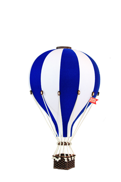 Balon decorativ - White/ Navy Blue- 28 cm