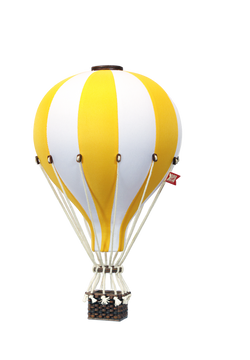 Balon decorativ -  WHITE/ YELLOW - 28 cm