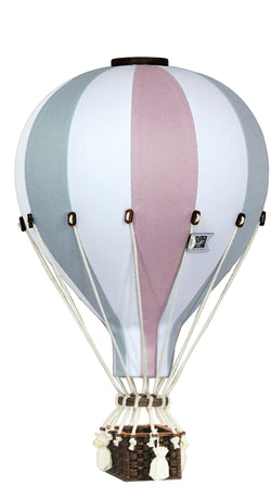Balon decorativdin material textilpentru camera copilului- Light Pink-light blue- White -33 cm