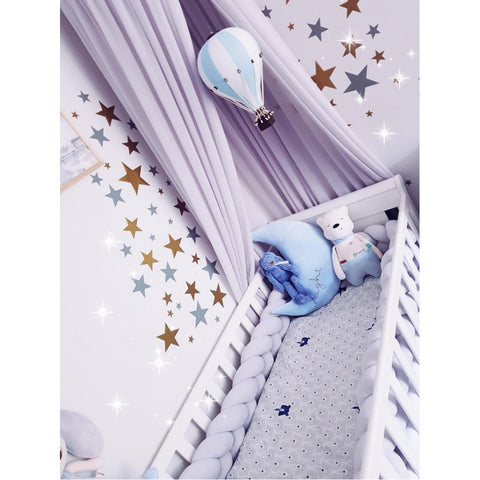 Balon decorativ  pentru camera copilului- White- light blue - 33 cm