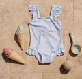 Costum de baie cu protectie UV 50+ - Daisy - Blue - Marimea 98/104 - Little Dutch