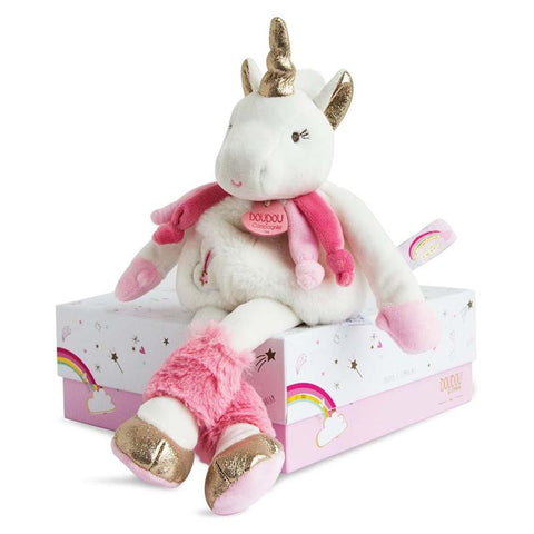 Jucarie textila- Unicorn 22 cm - Doudou et compagnie