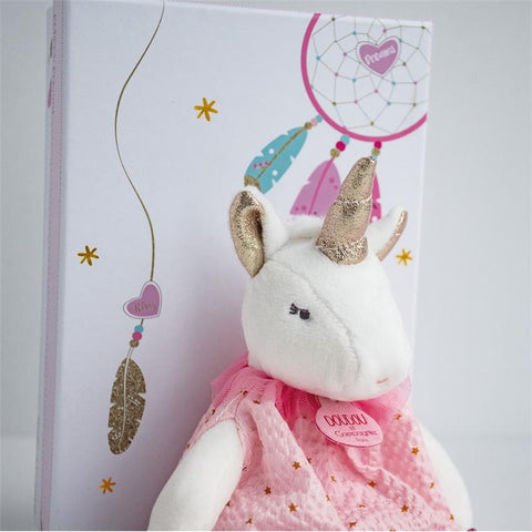 Jucarie de plus pentru copii Unicorn 20 cm - Doudou et compagnie