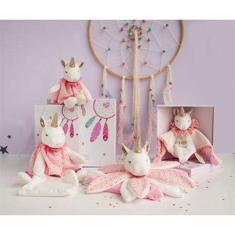 Jucarie de plus pentru copii Unicorn 20 cm - Doudou et compagnie