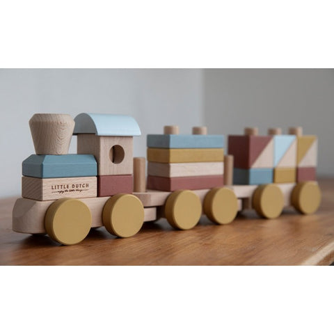 Jucarie pentru copii-  Trenulet de lemn - Little Dutch