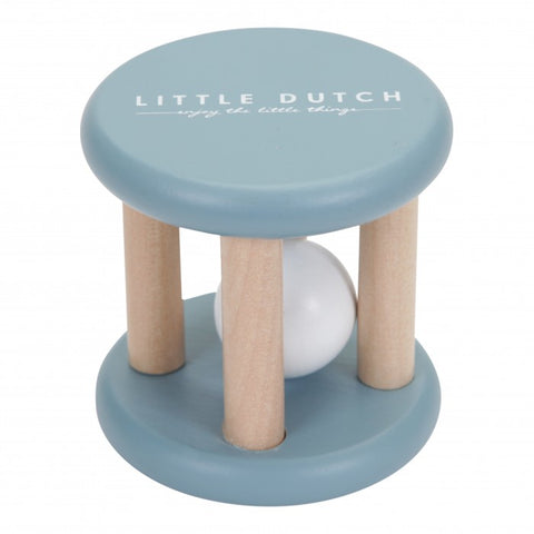 Jucarie pentru bebelusi cu cilindru si bila - Blue - Little Dutch