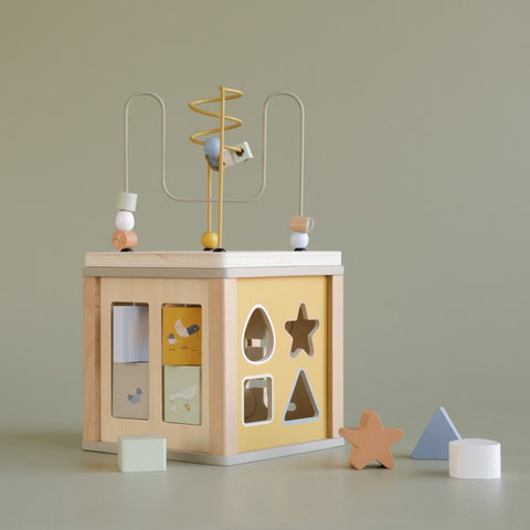 Jucarie interactiva pentru copii- Cub de activitati - Olive - Little Dutch