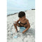 Jucarie pentru plaja - Set de 4 forme pentru nisip, din silicon,  Duck Egg Blue- Scrunch Kids