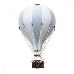 Balon decorativpentru camera copilului- White- light blue - 33 cm