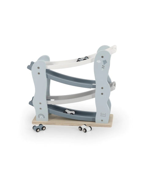 Jucarie din lemn pentru copii -  Circuit pentru masini, BLUE- Label-Label