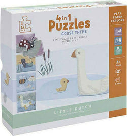 Puzzle 4 in 1 - Goose - Little Dutch